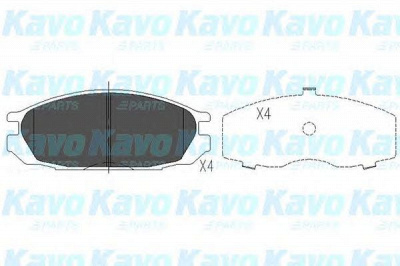 KAVO PARTS kbp6510 -  Комплект тормозных колодок, дисковый тормоз